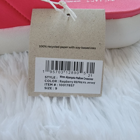 🔥SALE🔥 TOMS Women's, Alpargata Crossover Hot Pink Sandal size 8.5 - Picture 9 of 10